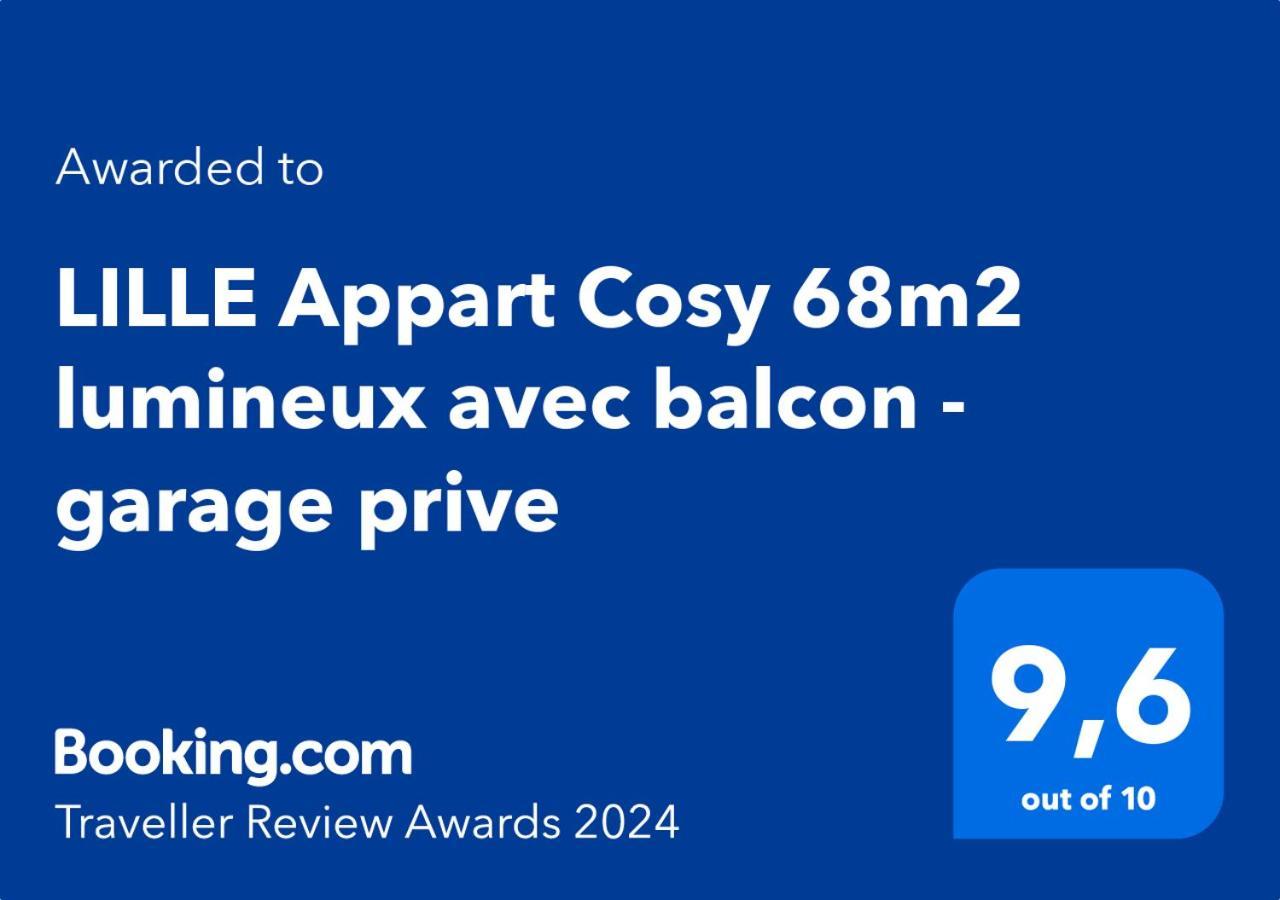 Lille Appart Cosy 68M2 Lumineux Avec Balcon - Garage Prive Екстер'єр фото